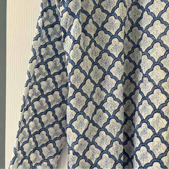 J. Jill Blue Cotton Blouse Large - Picture 7 of 7